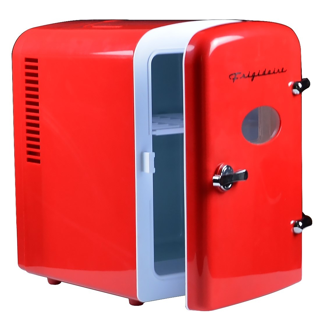 Frigidaire EFMIS129 Mini Portable Compact Personal Fridge Cools & Heats Includes Plugs for Home Outlet & 12V Car Charger-Red 100% Freon-Free & Eco Friendly Renewed 4 Liter Capacity Chills Six 12 oz Cans
