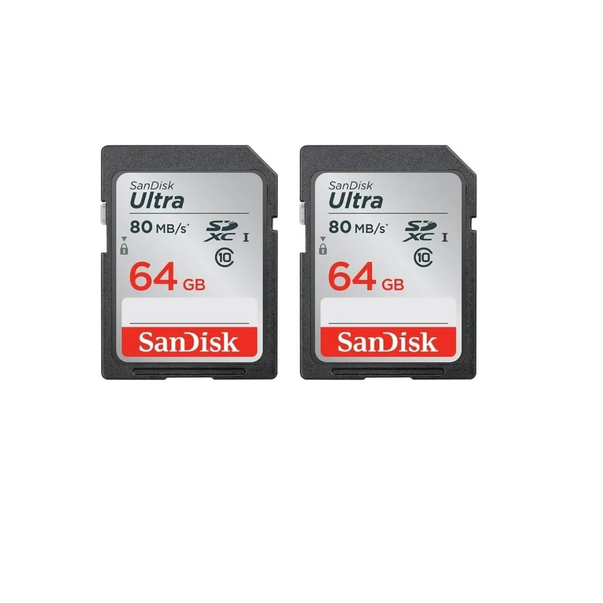 SANDISK 64GB 2PACK SDXC UHS-I