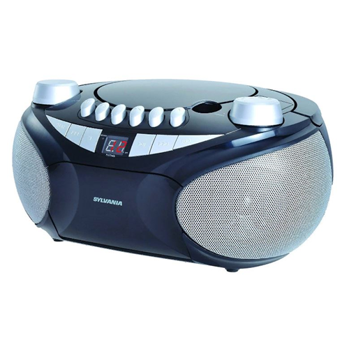 Sylvania Portable Boombox Silver