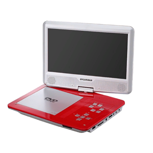 SYLVANIA 10" SWIVEL DVD PLAYER-RED