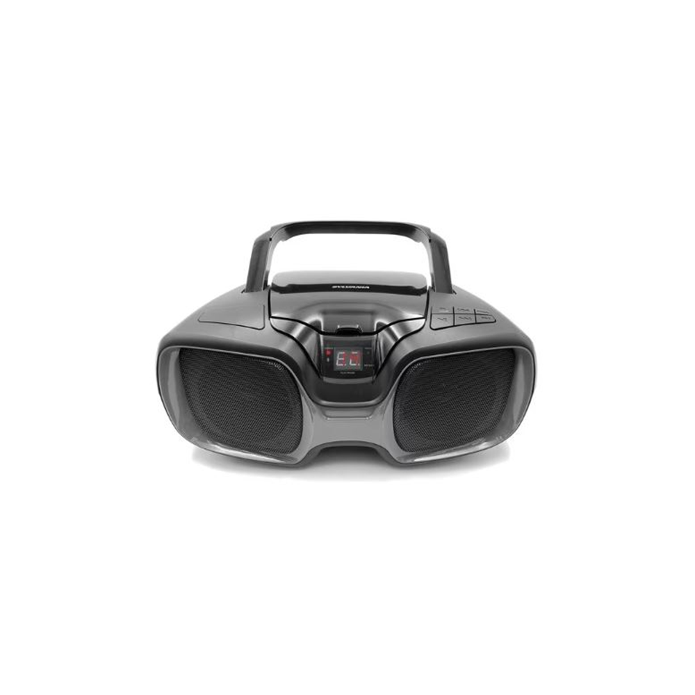 SYLVANIA PORTABLE CD/FM BOOMBOX BLK