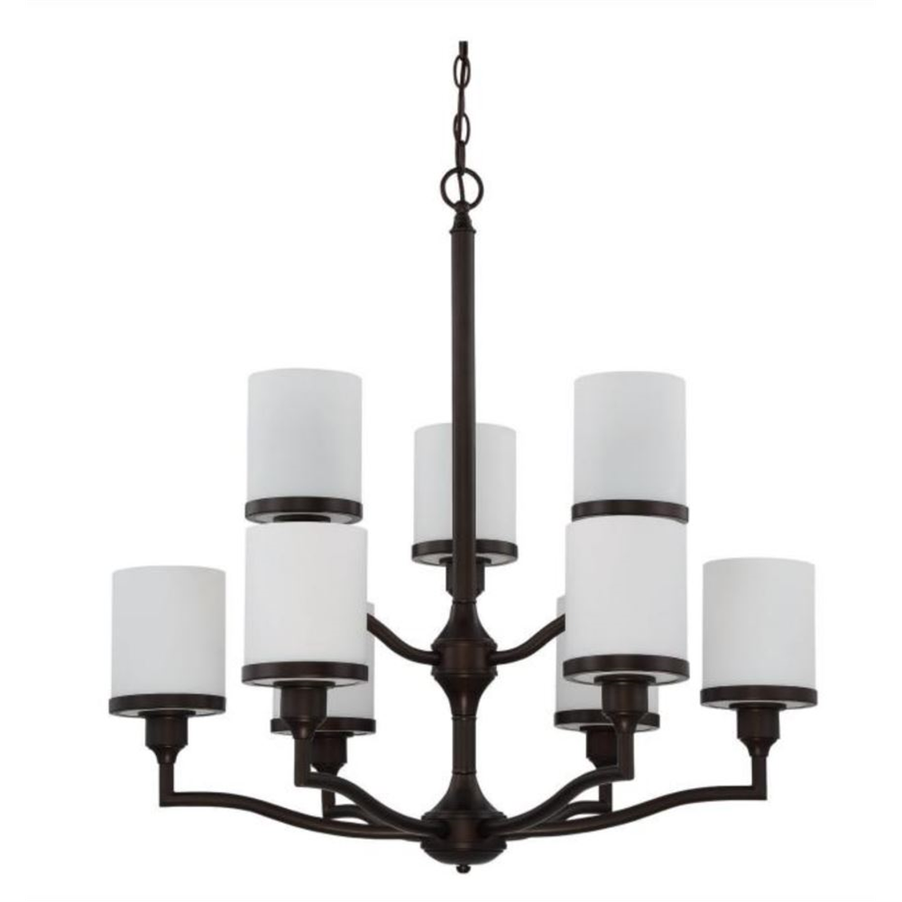 9 LT 60W MB PAYTON TWO-TIER CHANDELIER