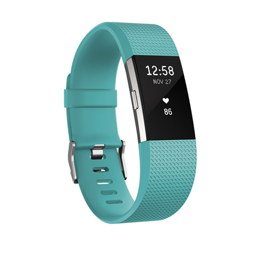 FITBIT CHARGE 2 TEAL SILVER SMALL