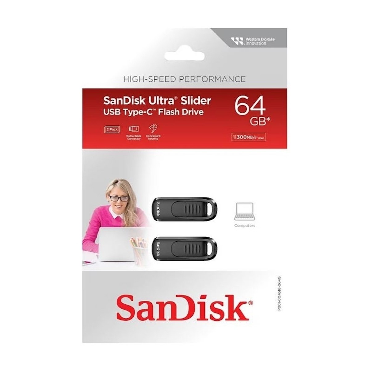 SANDISK ULTRA SLIDER 2 PACK 64GB