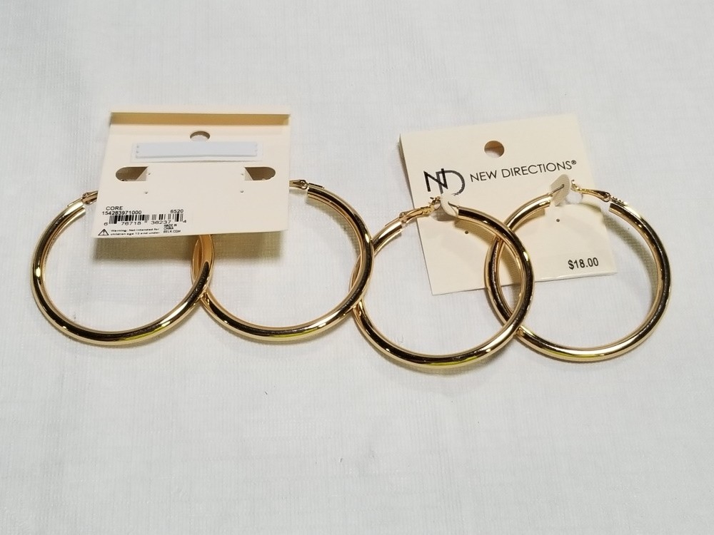 MAR18 GOLD HOOP EARRINGS