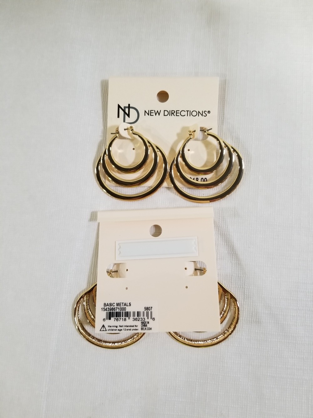 MAR18 3ROW HOOPS EARRINGS