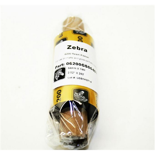 ZEBRA 252"x244' ResinRibbon 06200GS06407