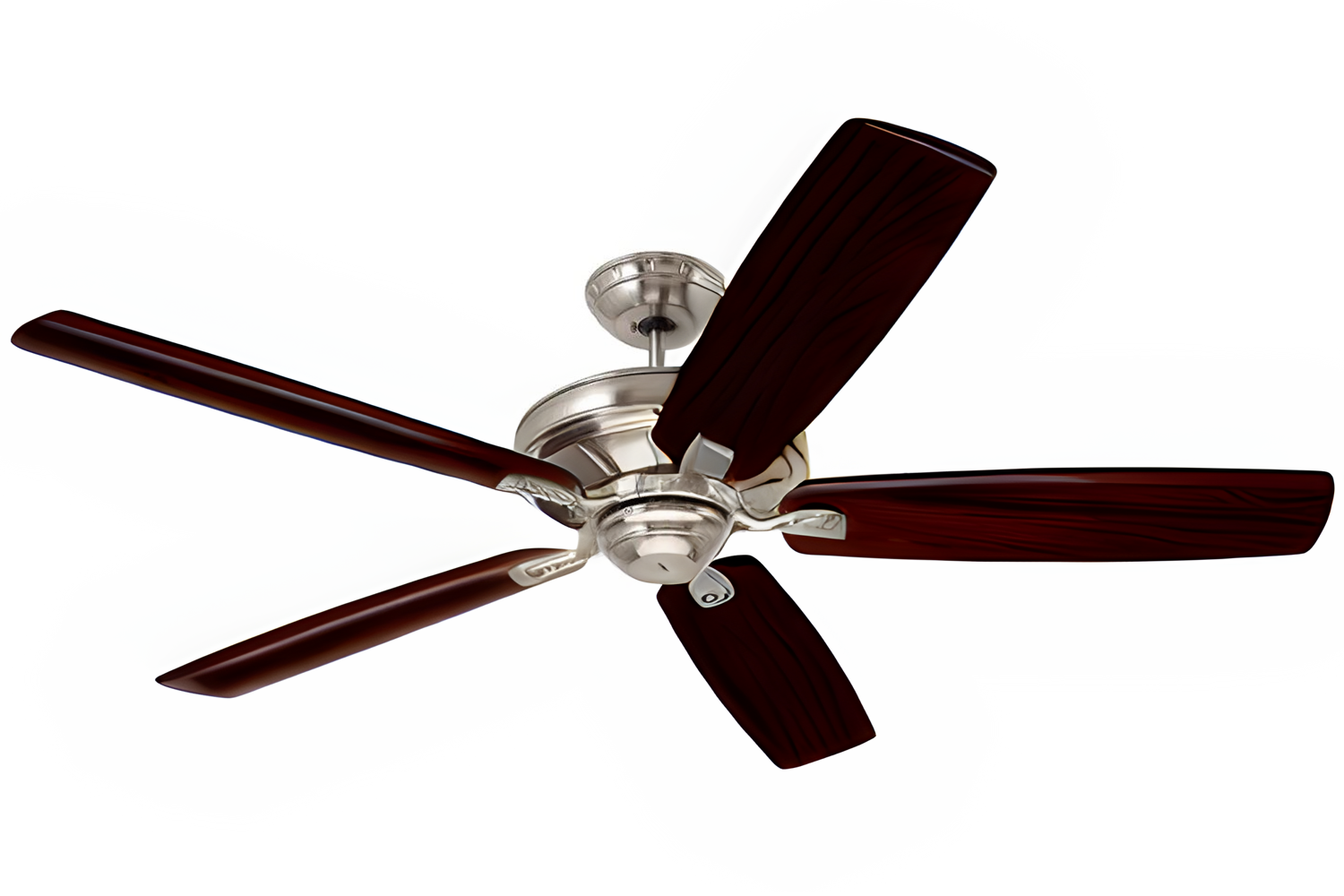 Luminance kathy ireland HOME Carrera Grande Eco 60" Ceiling Fan Fixture with 6-Speed Wall Control and Downrod | Energy Star Rated Motor | Light Kit Adaptable Mahogany Blades