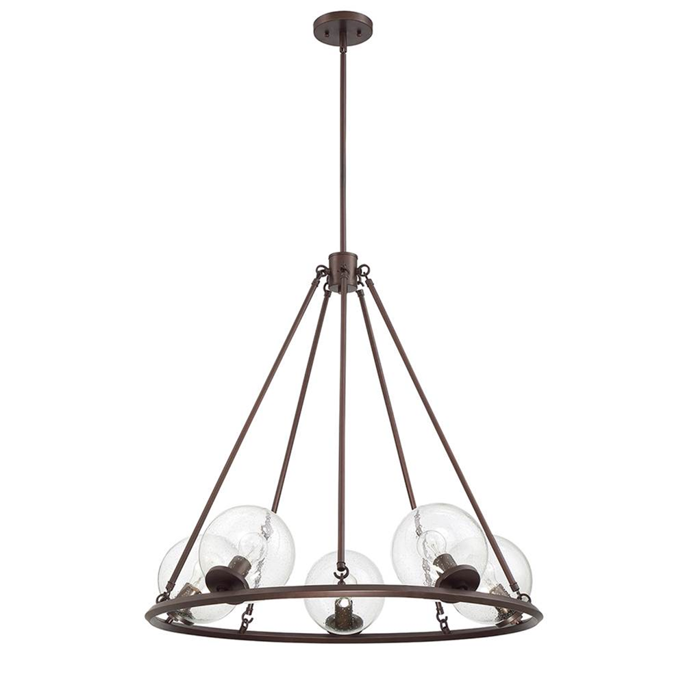 GALAXII 5-LT CHANDELIER WITH CLEAR SEED