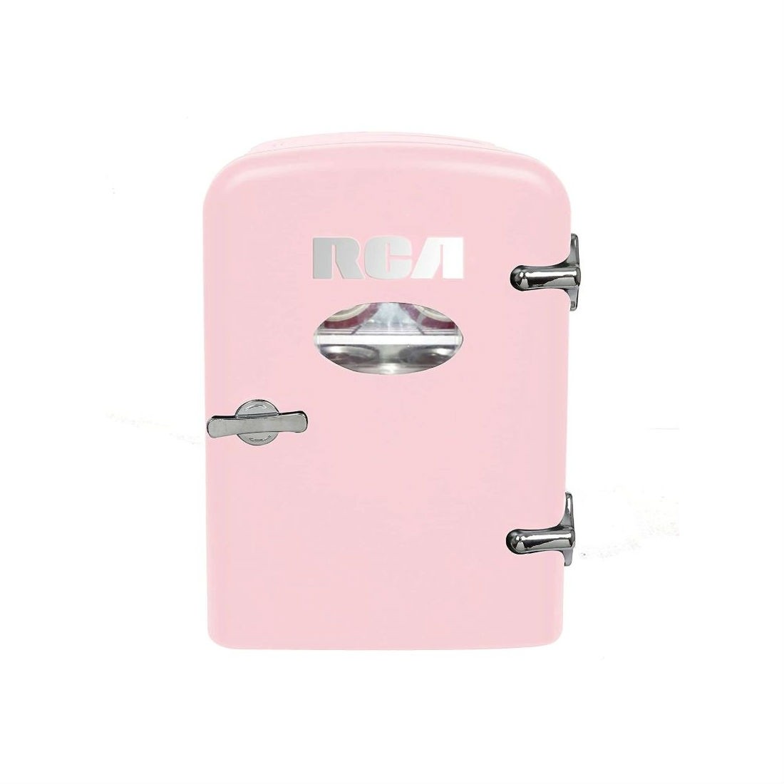 RCA RMIS129-PINK Mini Fridge Compact Cooler 6-Can Beverage or 4-liters Pink Color
