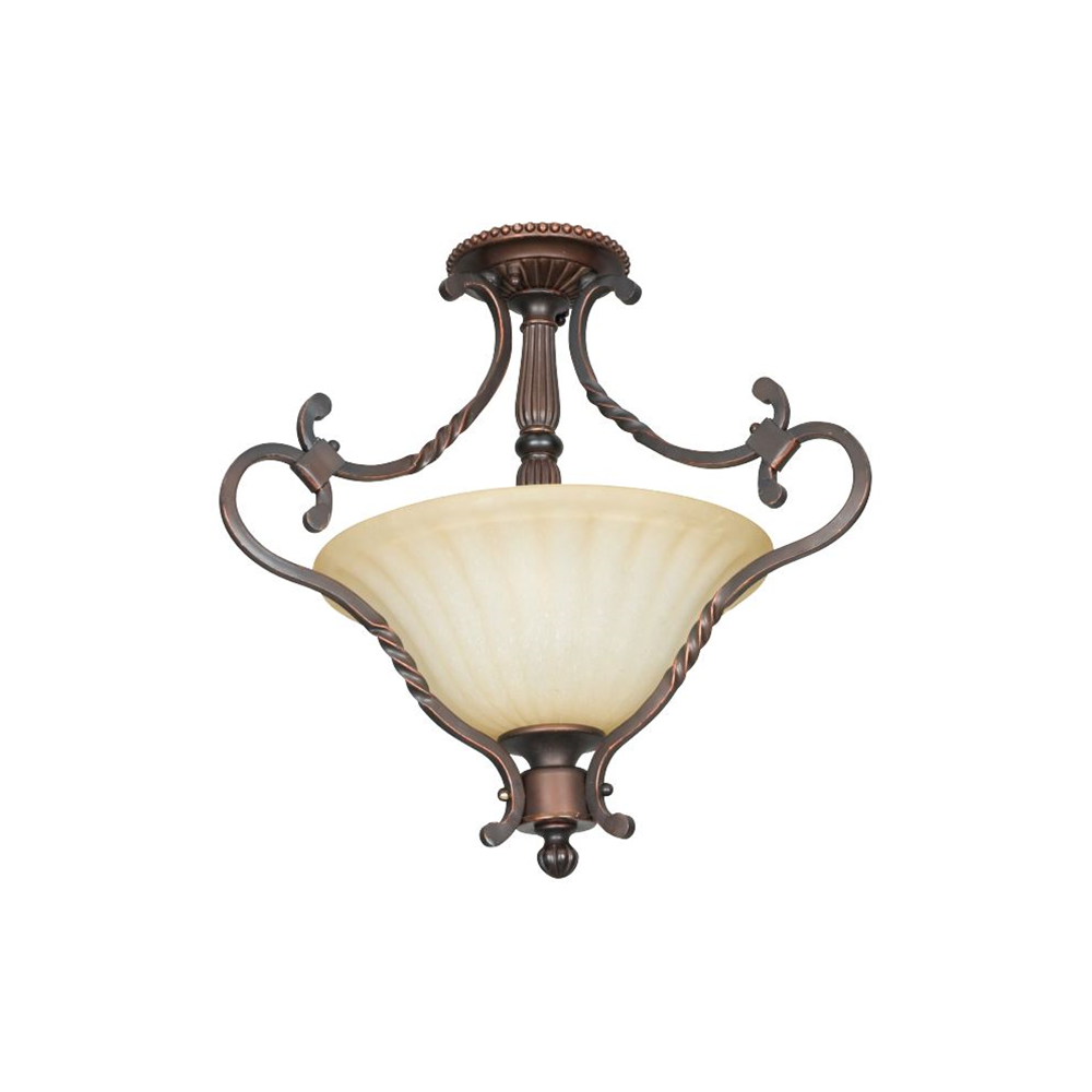 2-LT 100W MB GRAHAM SEMI FLUSH