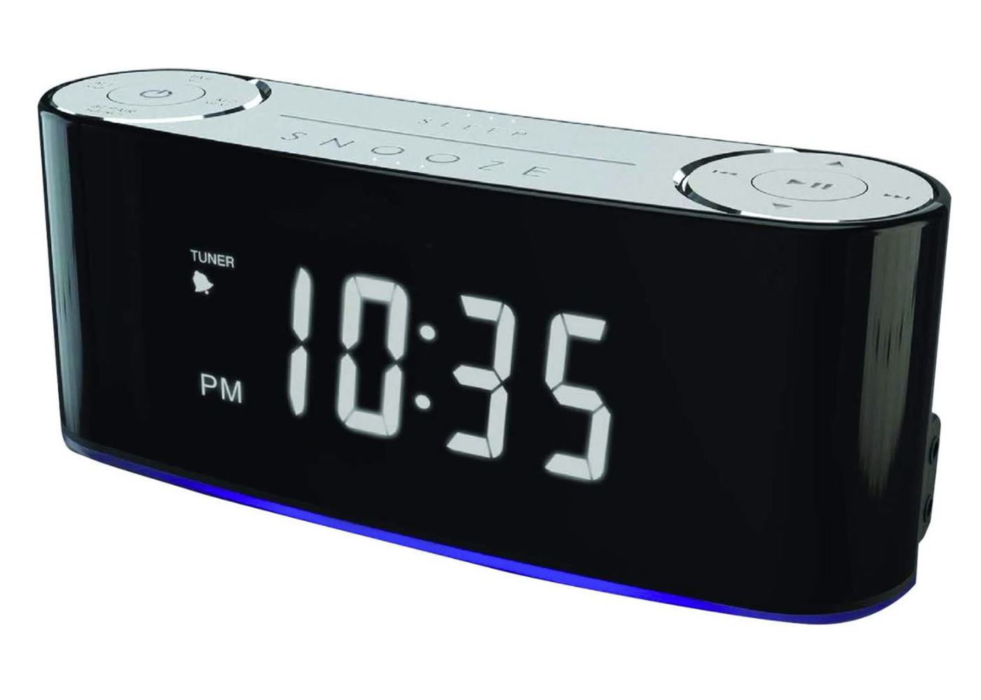 SYLVANIA SCR1986BT-AS Bluetooth Clock Radio W/ Auto-set Dual Alarm Usb Charging 