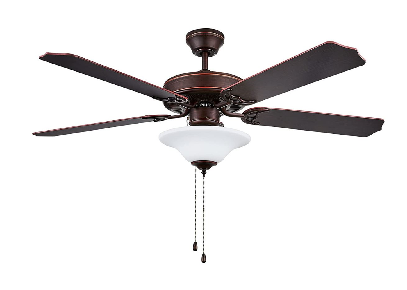 Heritage LED Ceiling Fan Bronze/ White