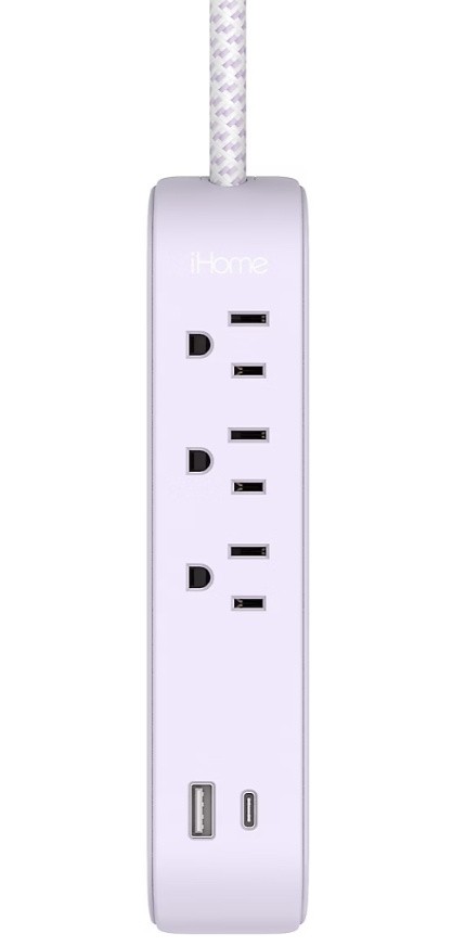 LIFEWORKS POWERSTRIP W USB C PURPLE