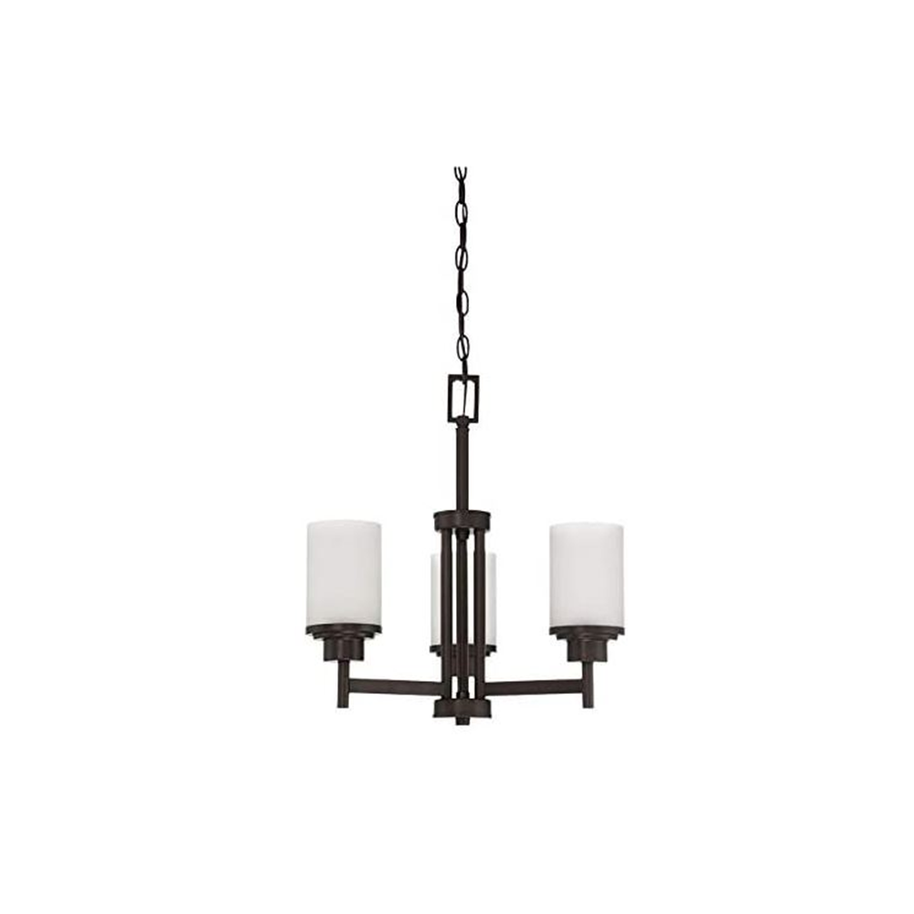 3 LT SOMES CHANDELIER LINEN GLS