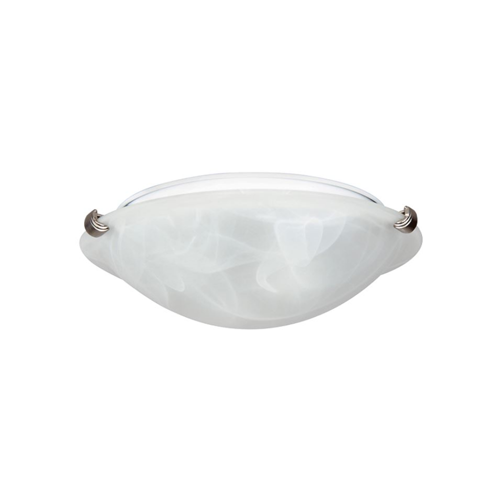 16IN 3LT FLUSH MOUNT ALB GL SN