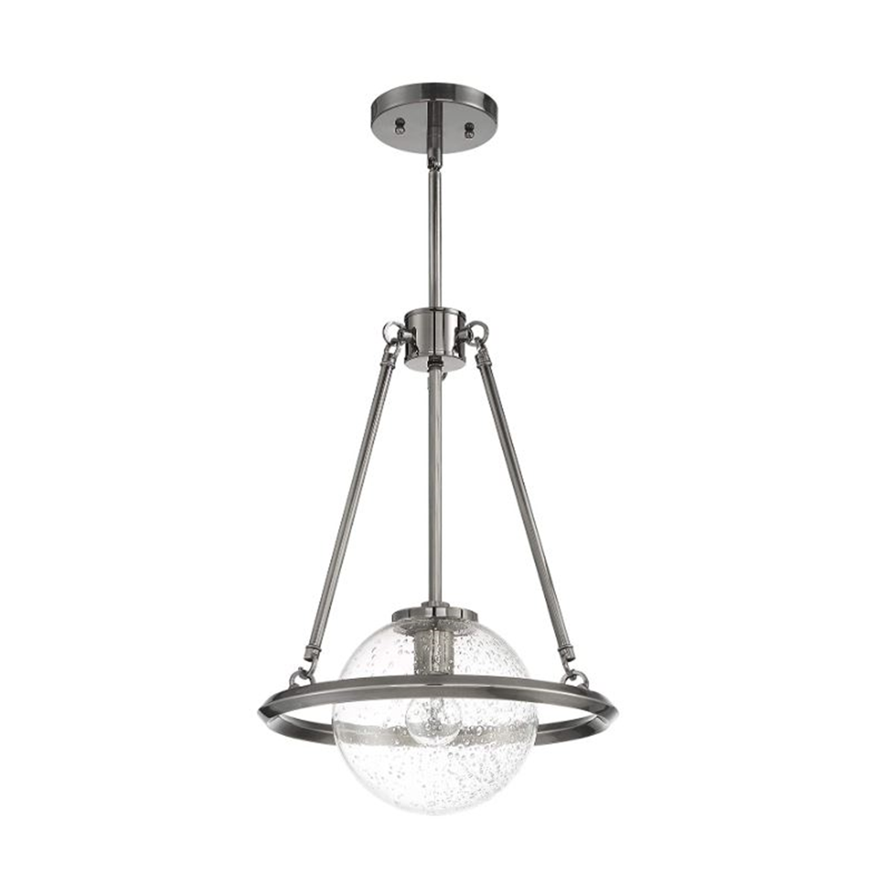 MESSIER 1-LT PENDANT WITH CLEAR SEEDED