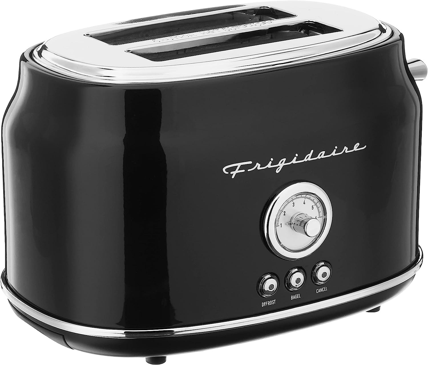 Frigidaire ETO102-BLACK 2 Slice Toaster Retro Style 900w Black