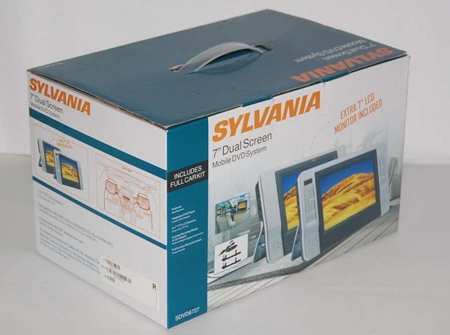 Sylvania SDVD8727 7" Dual Screen Portable DVD Player - (Renewed)