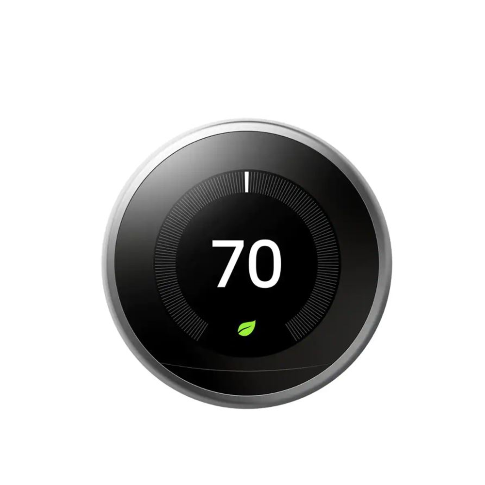 GOOGLE NEST LEARNING THERMOSTAT-STEEL
