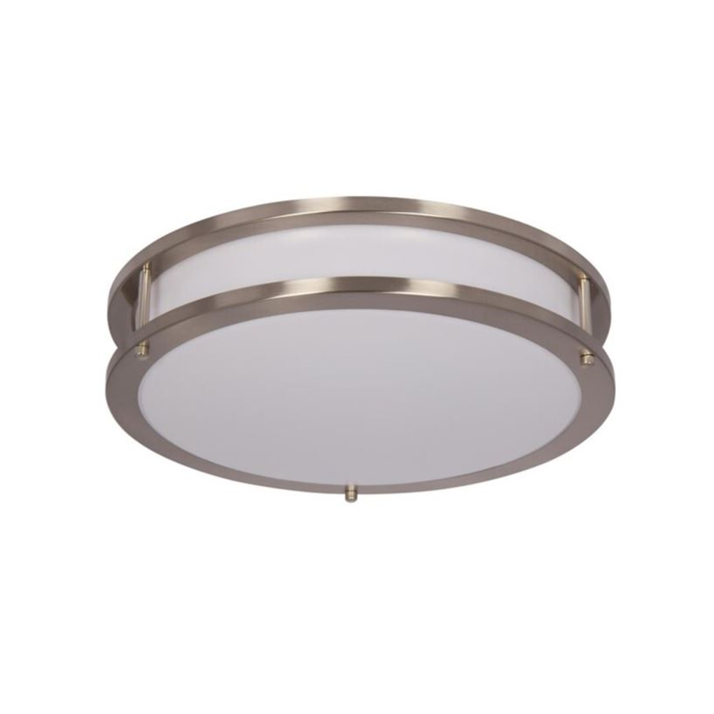 12IN 20W 3000K LED ROUND ACRY BSN