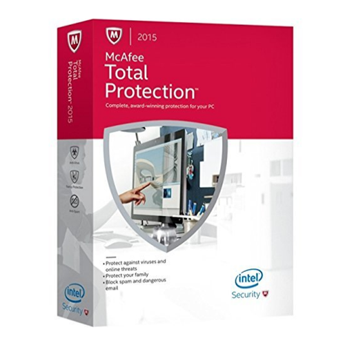 McAfee Total Protection 3PCs 1Year 2015