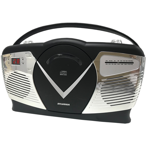 SYLVANIA SRCD212 BLACK RETRO BOOMBOX