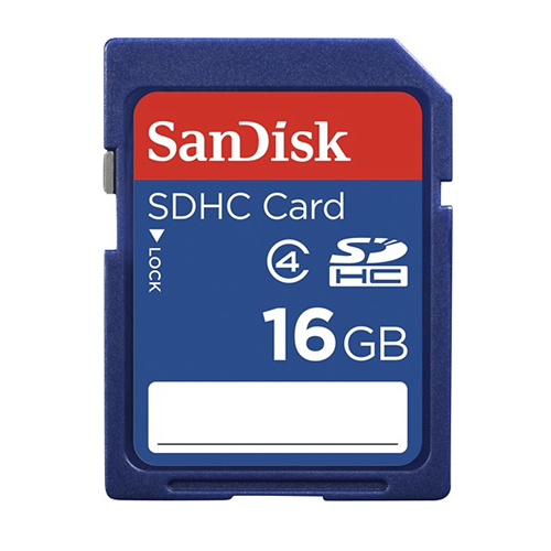SanDisk SDHC 16 GB Memory Car