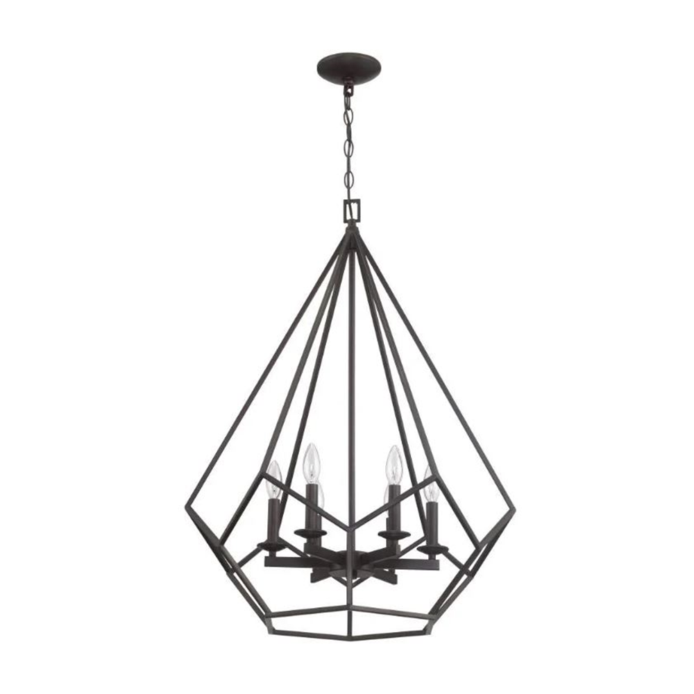 6LT 60W CB LYRIC CAGE PENDANT