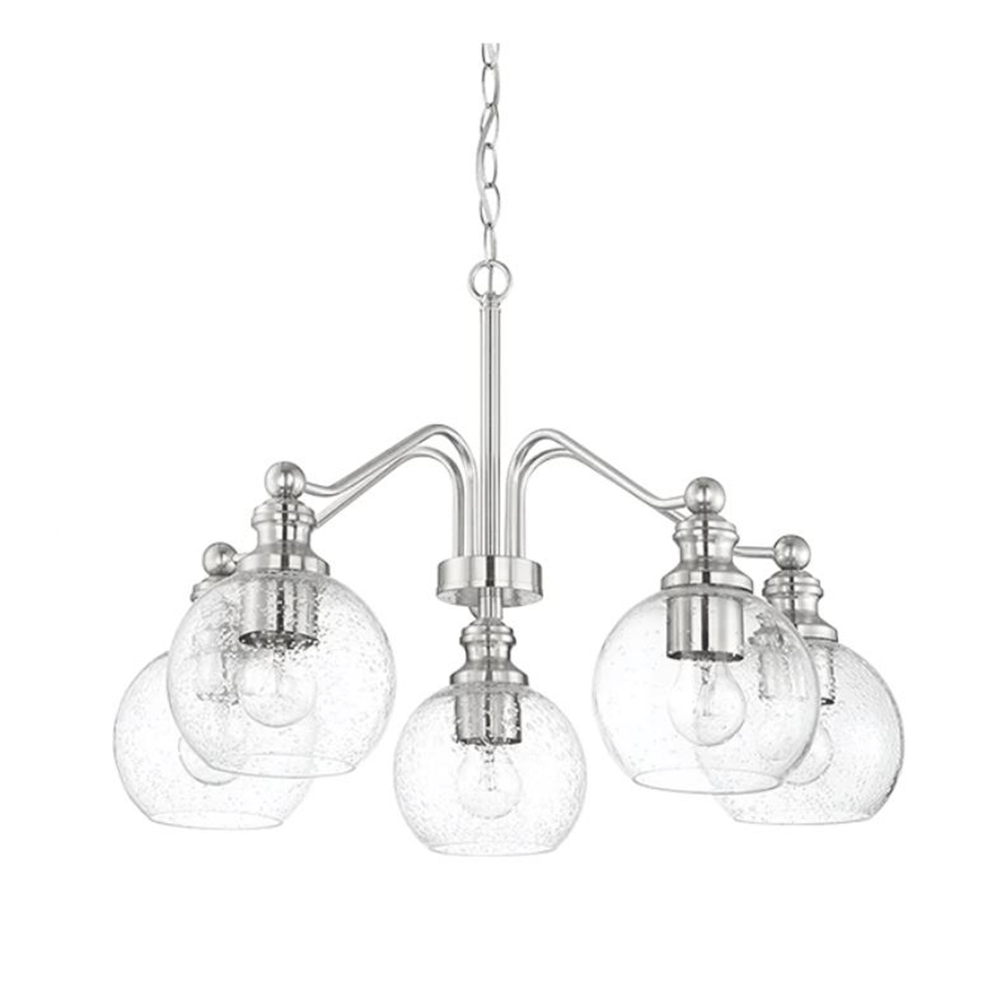 ORIANA 5LT MB CHANDELIER WITH CLEAR SEED