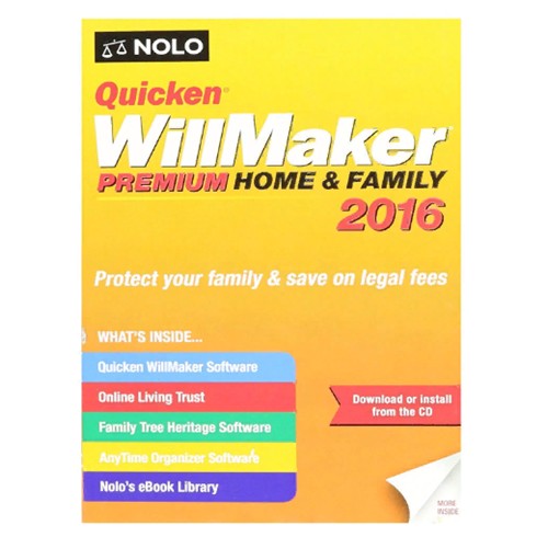 Quicken WillMaker Prem Home Family 2016