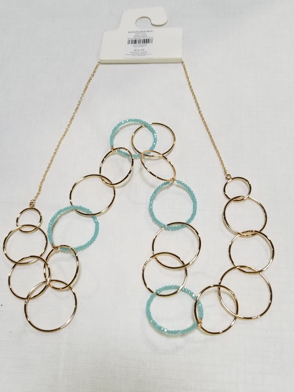 BEADED RING NECKLACE