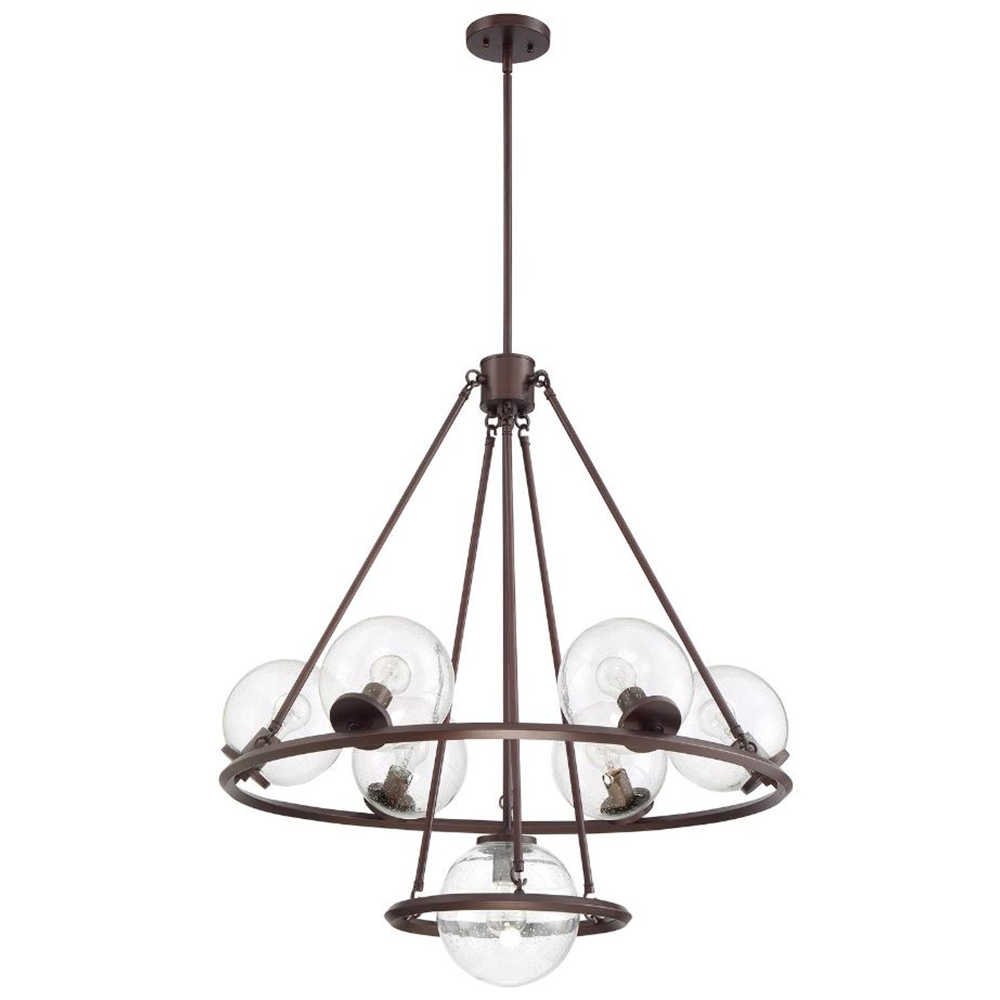GALAXII 7-LT CHANDELIER WITH CLEAR SEED