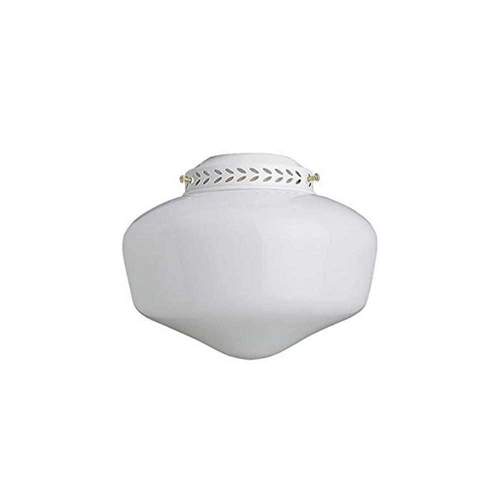 1-13W CFL 8-1/8 SCHOOLHOUSE GLS FAN LT