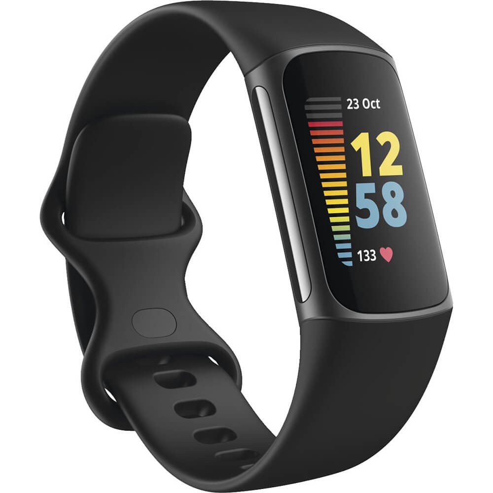 FITBIT CHARGE 5 BLACK W/BONUS BAND