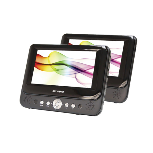 Sylvania 7" Dual-Screen DVD Player 