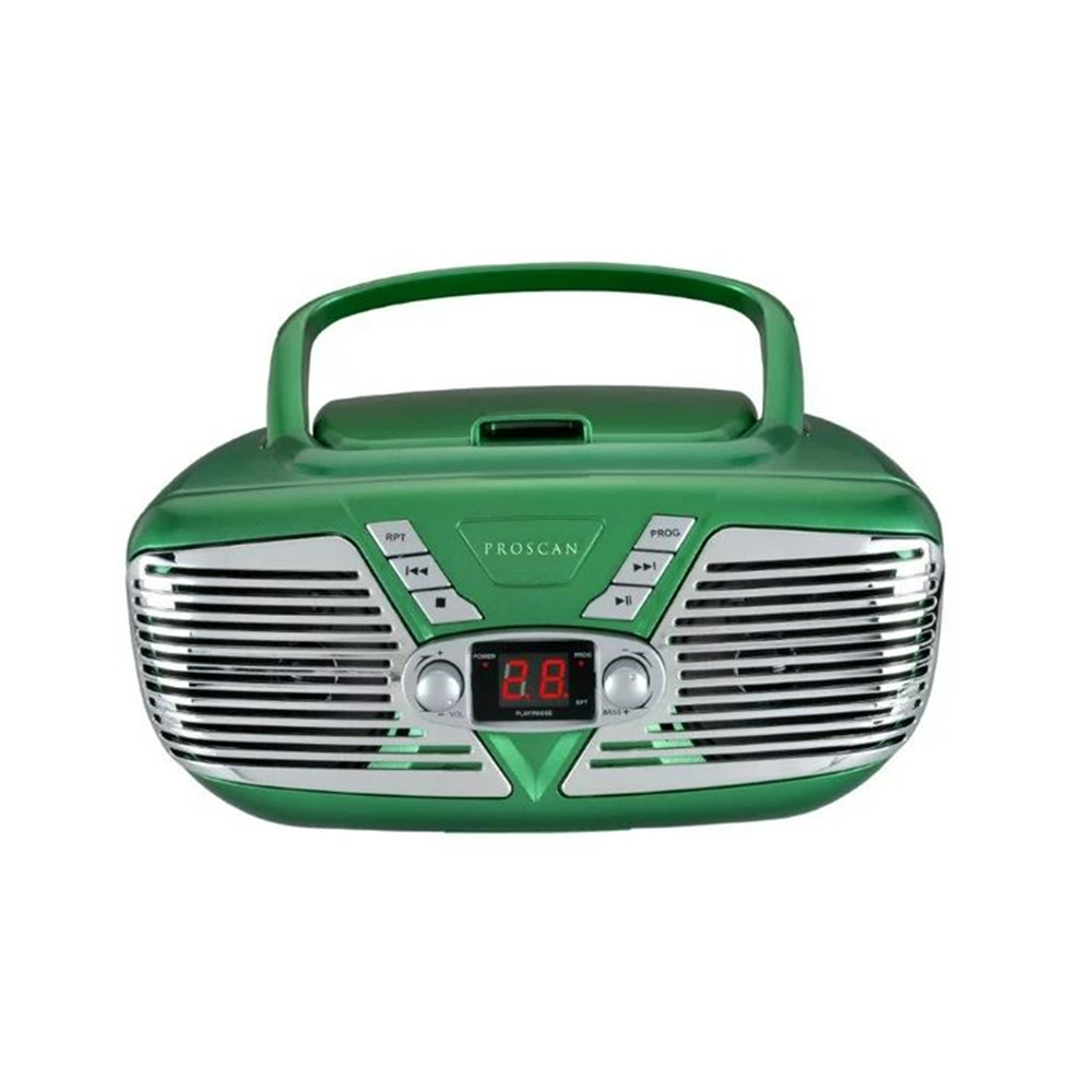 RETRO-STYLE PORTABLE CD RADIO BOOMBOX