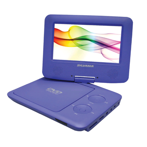 Sylvania 7" Portable DVD Player Purple