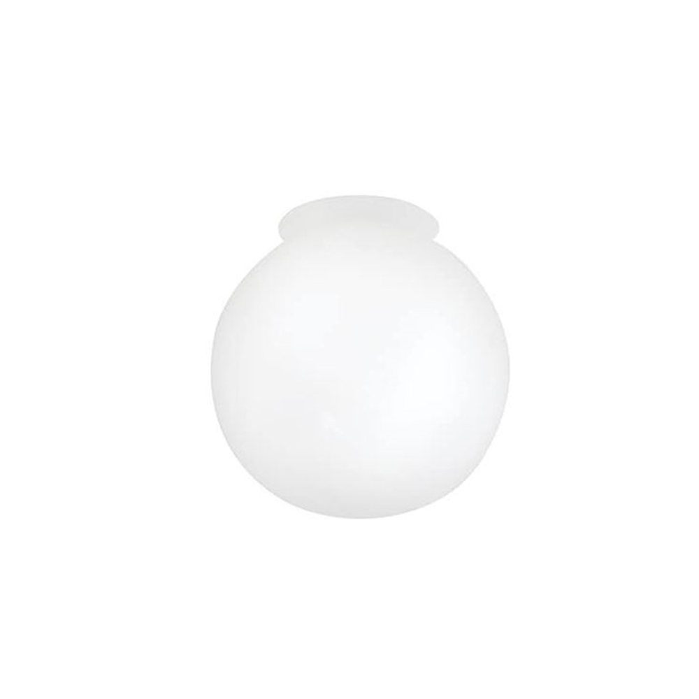 6" Globe Glass Lip Light Shade White