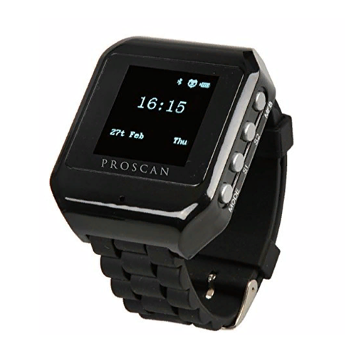 Proscan 1.5" Bluetooth Digital Watch BLK