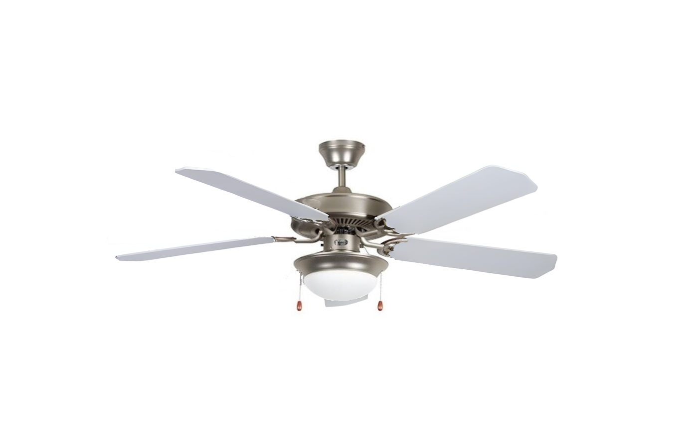 Concord Heritage Home 52" Satin Nickel Indoor Ceiling Fan Light Kit (5-Blade) 52HEF5SN-MB-LED