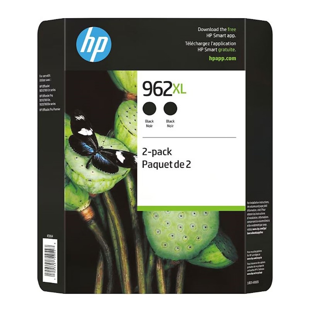 HP 962XL 2-PACK HIGH YIELD BLACK ORIG