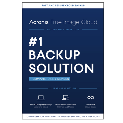 Acronis True Image 2016 (1 PC) Backup So