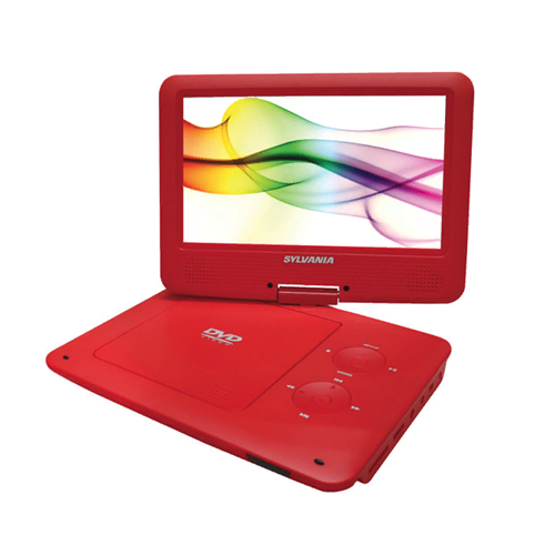 SYLVANIA SDVD9020B 9'' DVD Player - Red