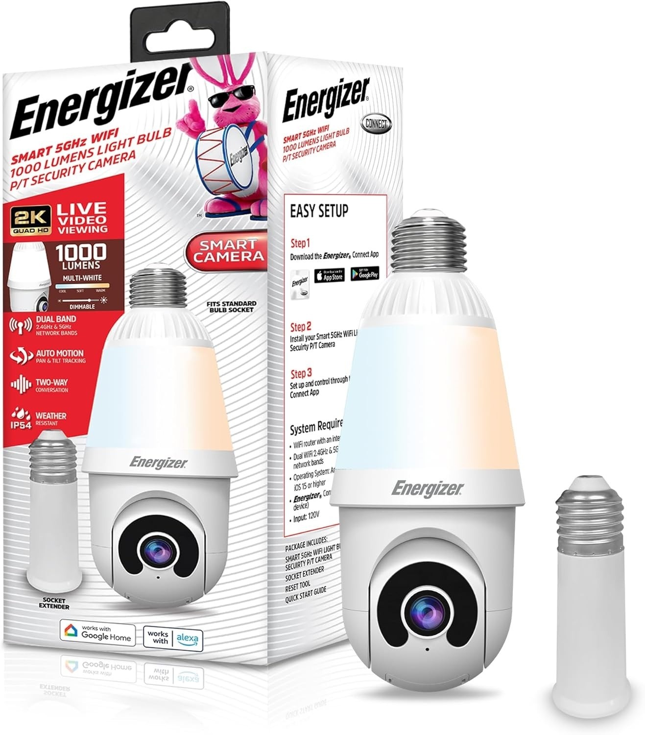 ENERGIZER 5GHZ 1000L LIGHTBULB CAMERA