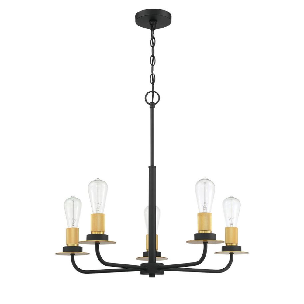 5LT 100W MB ONYX CHANDELIER