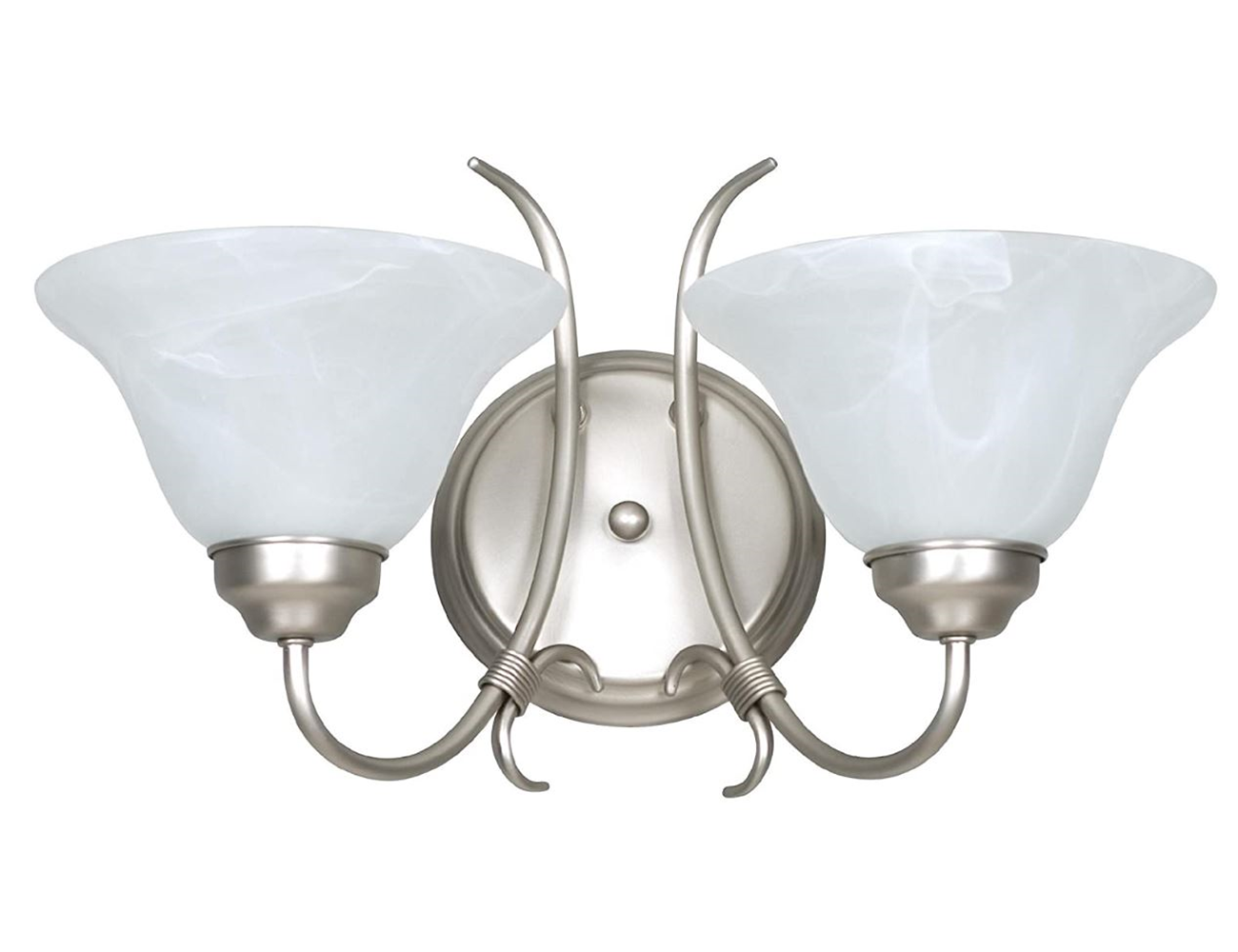 2 LT TWIST SCONCE 2-60W SN