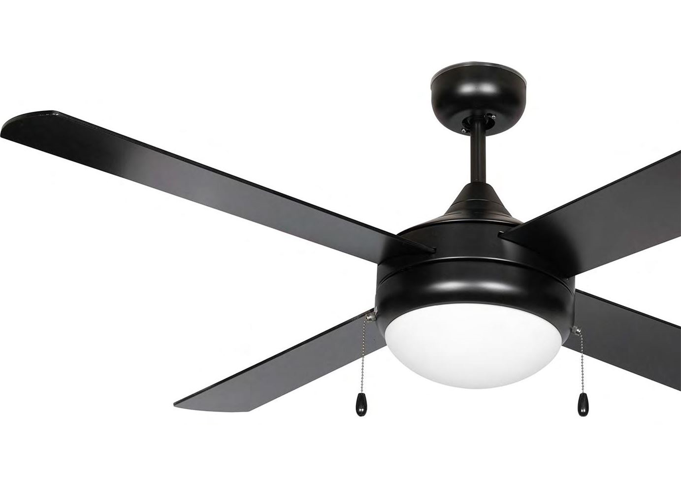 Centurion 52in 4-Blade Ceiling Fan Black