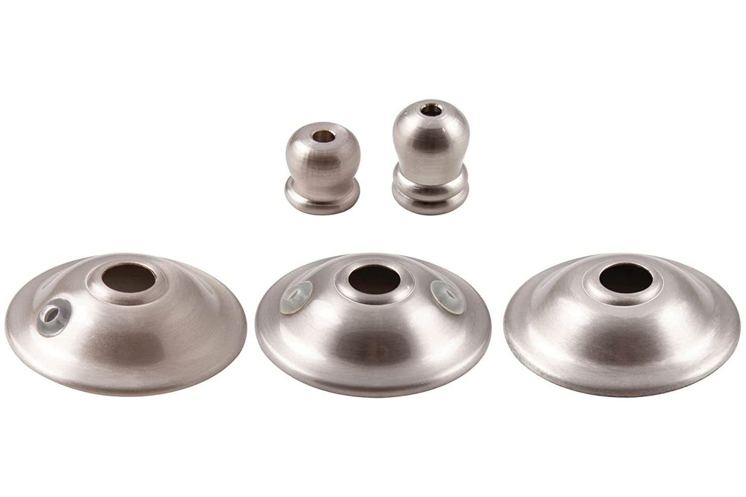 FN100BS - BRUSHED STEEL FINIAL 3 PACK