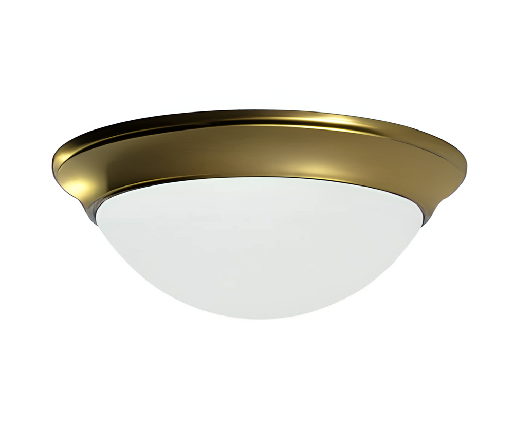 Sunset Lighting F7179-10 3-Light 180W 16" Wide Flush Mount Ceiling Fixture - Polished Brass